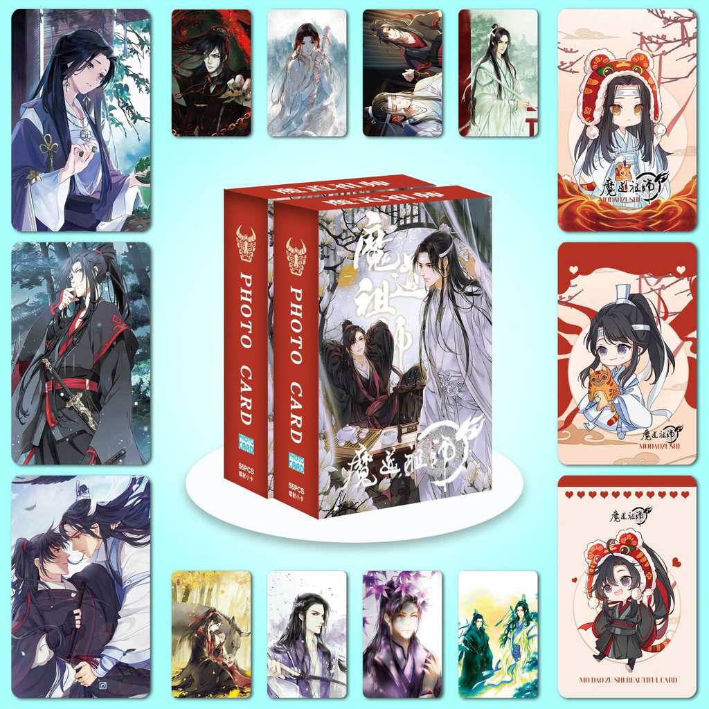 Bộ 50-92 Manga Manhwa Grand master of Demonic tu luyện Laser Holographic Lomo Cards Heaven Official 's Blessing Photocards Wei Wuxian Hologram Bưu thiếp YM