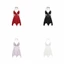 Váy ngủ bướm DARON, Dây buộc dây buộc áo ngủ yếm, Đồ lót nữ thoải mái Ice Satin Silk Váy ngủ ngọt ngào có miếng đệm cho nữ