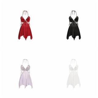 GUADALUPE1 Váy Ngủ Bướm, Ren Băng Satin Lụa Áo Ngủ, Bộ Đồ Ngủ Dây Ngọt Ngào Nữ Váy Ngủ Có Miếng Lót Cô Gái