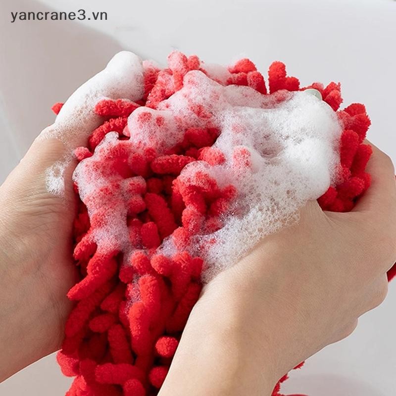 {YAN3} Khăn chuối / dâu Chenilles dùng cho nhà bếp và tắm Khăn lau khô nhanh {yancrane3.vn}
