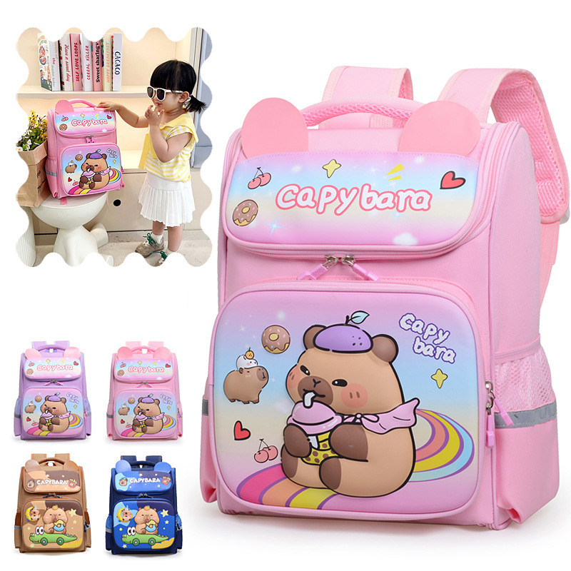 Ba lô Capybara YT2 dành cho học sinh tiểu học Nhẹ Dung tích lớn Túi đi học trẻ em TY2