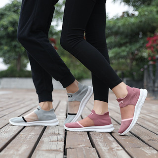 Giày nữ cỡ lớn thoáng khí, nhẹ, lười, thể thao, chạy bộ, đôi, lụa cá