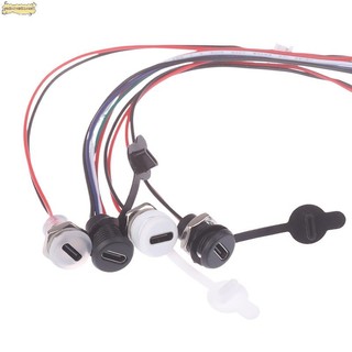 Vườn 1 Nữ Ổ Cắm Giao Diện Sạc Có Dây Hàn USB Type-C Chống Thấm Nước Kết Nối Nén Trực Tiếp Đế Nữ Mới
