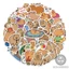 Set 50 Hình Dán Hình Dán Capybara Cute Stiker Meme Chống Thấm Nước Trang Trí Mũ Bảo Hiểm, Ván Trượt, Laptop, Vali, Sổ
