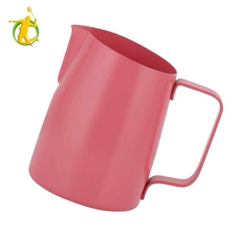 Bình sữa cà phê không gỉ Kéo xi lanh hoa 450ml Sliver Sliver