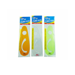 [ COMBO 3 CÁI ] Thước vẽ đồ thị parabol WinQ ( màu ngẫu nhiên). -