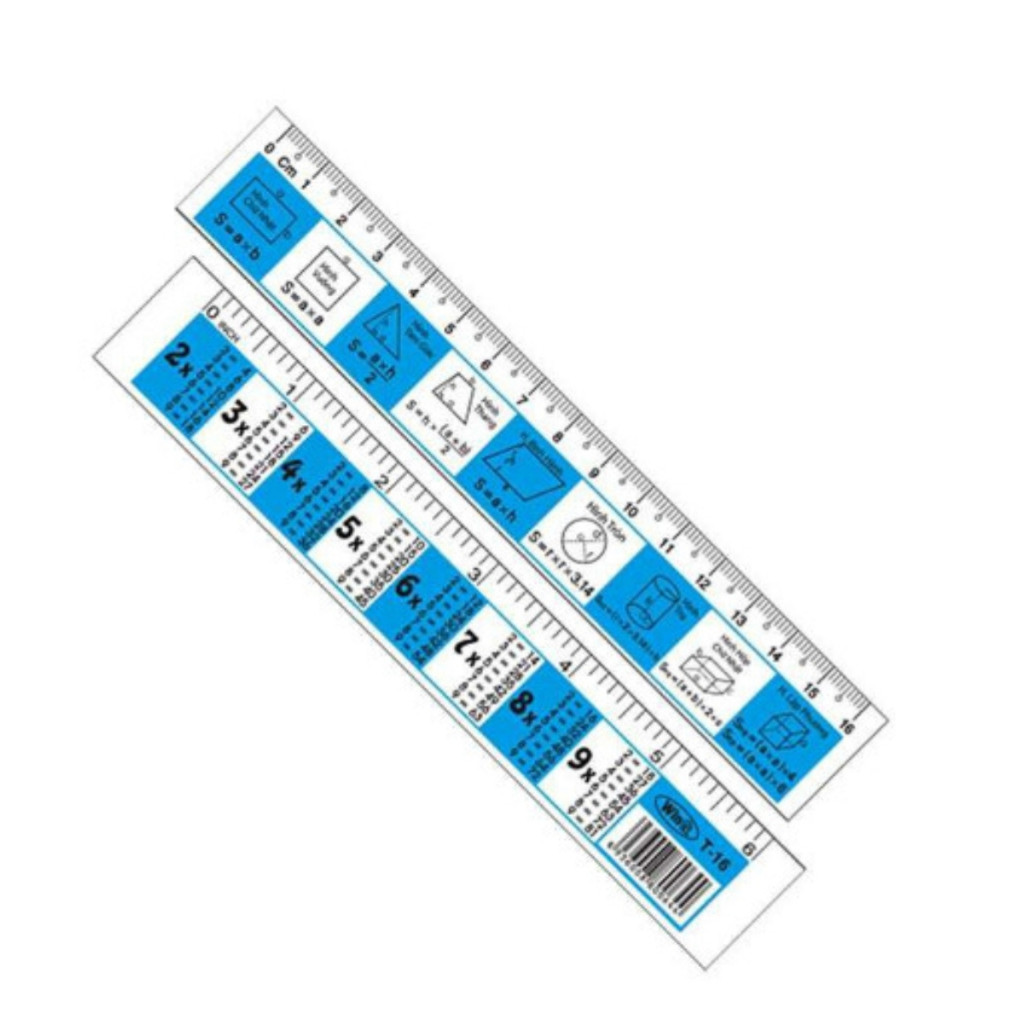 [ 5 CÂY ] Thước công thức bảng cửu chương 15cm T-16.