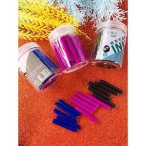 set Combo 5 và10 ống mực sử dụng cho bút mực, bút máy xoá được: màu tím, xanh