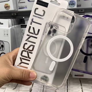 Ốp điện thoại mờ trong suốt từ tính tương thích cho iPhone 16 Pro MAX 15 14 13 12 11 Pro MAX 14 / 15 / 16 Plus 12 / 13mini XR XS MAX Có hộp đóng gói vỏ cứng chống rơi