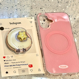 Ốp điện thoại di động hình ngôi sao xoay màu hồng sang trọng Thích hợp cho iPhone16 15 14 13 Pro Max Bảo vệ Camera chống sốc Vỏ cứng chống rơi