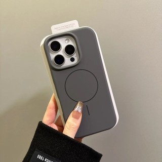 Ốp điện thoại silicon từ tính lỏng tiên tiến cho iPhone16 Pro Max 15 14 13 12 Pro Max bảo vệ camera chống sốc chống rơi mặt sau mềm