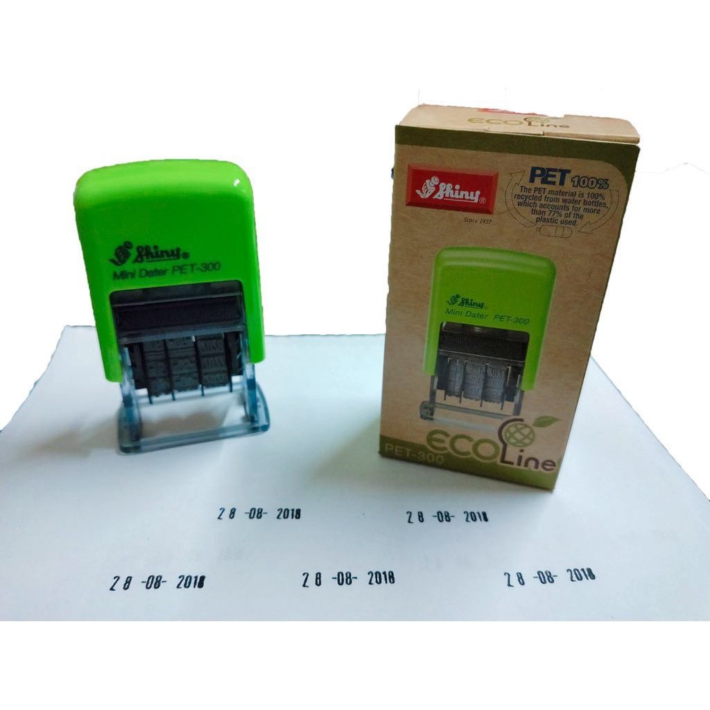 Con dấu, con mộc, đóng dấu HSD, NSX ngày tháng năm SHINY Pet300 PET-300