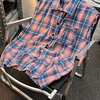 2025 Retro Kẻ Sọc Áo Sơ Mi Nam Xuân Thu Thiết Kế Sense Loose Fit Áo Khoác Thường Ngày