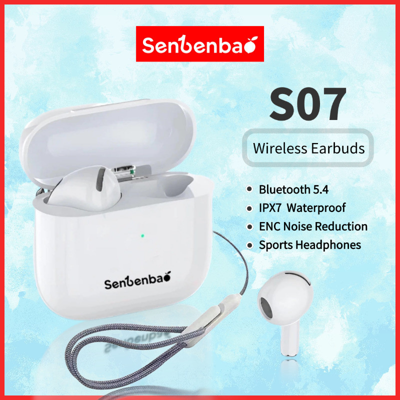 Senbenbao S07 Tai nghe Bluetooth tws chính hãng HD Stereo Chơi game có độ trễ thấp có Mic Music Bluetooth 5.4 cho Android ios