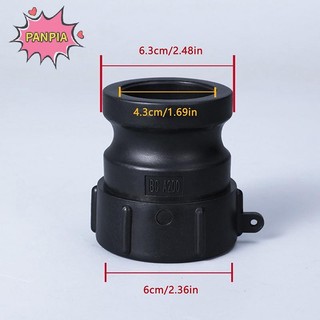 PNPIA Làm Dày Nữ Đầu Nối IBC Xe Tăng Adapter 60 Mm Nữ Camlock Khớp Nối Chất Liệu PP Camlock Lắp Boutique