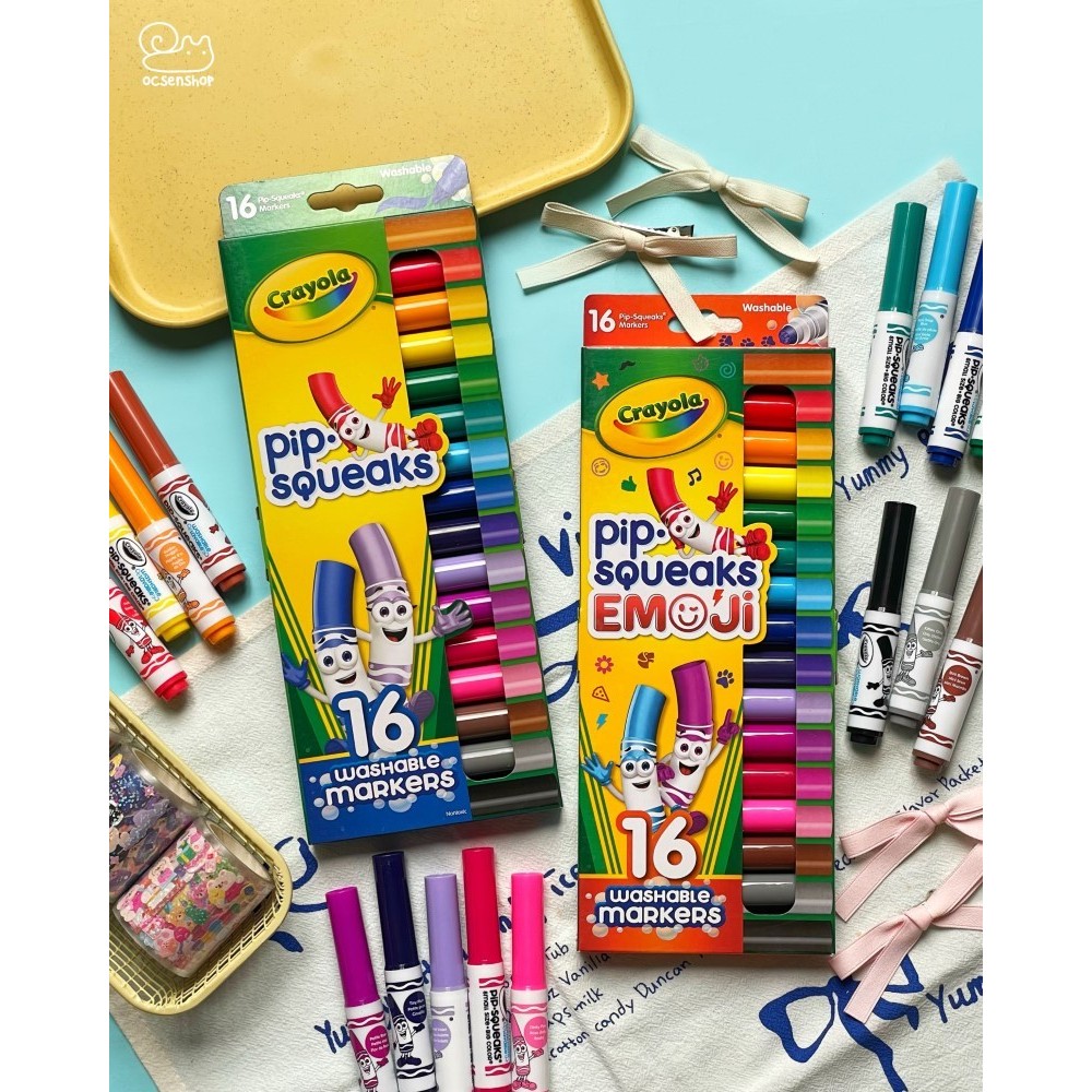Bộ 16 bút lông màu Crayola Pip Squeaks