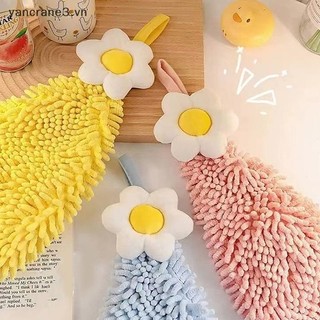 {YAN3} Khăn tay khô nhanh cho phòng tắm nhà bếp Khăn lau bát đĩa thấm dày Loại hoa chống nắng lớn Kết cấu lưới {yancrane3.vn}