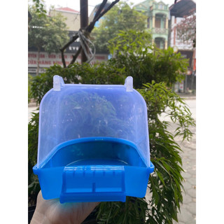 Hộp tắm cho chim chào mào, khuyên, vẹt bằng nhựa