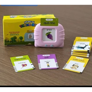Máy Đọc Thẻ Song Ngữ 3 Chế Độ Đọc Anh Việt - Đồ Chơi Giáo Dục Sớm Cho Bé, Máy Đọc Thẻ Flashcard
