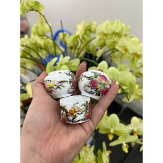Bộ 3 cóng sứ chào mào,tàu cao cấp,đã bao gồm tai cóng
