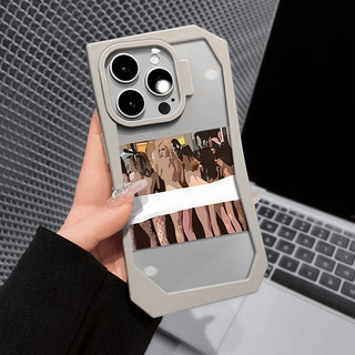 Ốp điện thoại không đều, cho iPhone 16 15 14 13 11 12 Pro Max, hình minh họa cô gái vẽ tranh dầu sexy