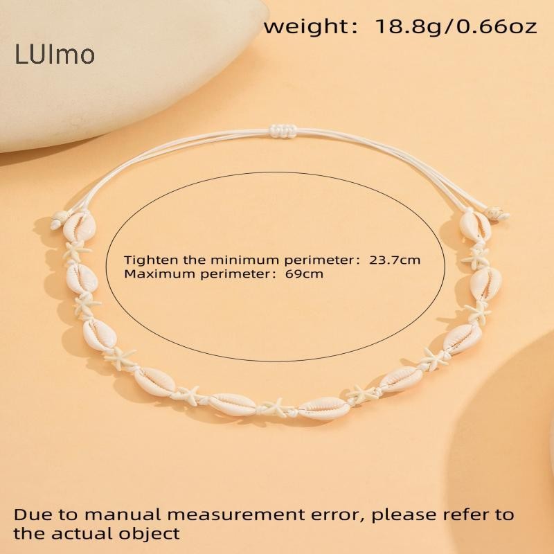 LUImo Bohemian Dây Xích Xương Đòn Vòng Cổ Thời Trang Hạt Gạo Lớp Vòng Cổ Mùa Hè Gợi Cảm Đi Biển Món Quà Trang Sức SBS