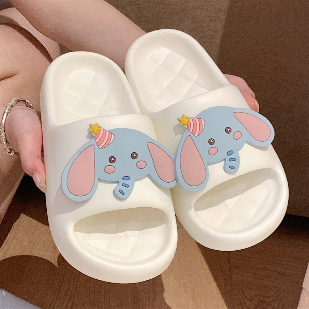 XIXITIAO Dép Dép Sinh Nhật Mũ Voi Thời Trang Nhà Mùa Hè Nam Nữ Mặc Ngoài Dễ Thương