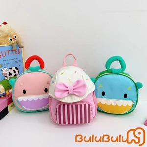 balo cho bé màm non, Khủng long hoạt hình có nơ siêu nhẹ dành cho trẻ mới biết đi Bé trai Bé gái 1-3 tuổi