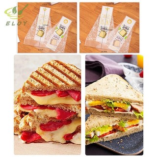 [ELOY] 100 Chiếc Sandwich Nhựa Bao Bì Túi Tam Giác Trong Suốt Cho Bánh Mì Mông Túi Trang Trí Tiệc Sinh Nhật Điều Trị VN