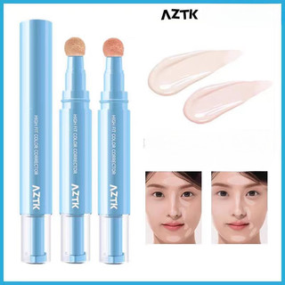 Kem che khuyết điểm Aztk Các điểm không bị chặn và bột được sửa đổi tông màu Lỗ chân lông vô hình không dễ làm mất màu Kem che khuyết điểm mặt