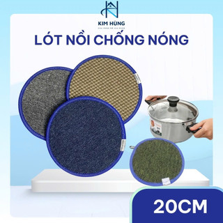 [Giá Xưởng] 10, 5 Miếng Lót Đế Xoong Nồi Chống Nóng – Loại Dày, Bền – Màu Sắc Họa Tiết Ngẫu Nhiên