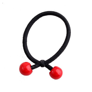 ☑[1091 lần mua lại] Dây buộc tóc trẻ em phong cách tươi mới, dây buộc tóc cho bé gái, dây buộc tóc đơn giản, vòng tóc đậu đỏ, phụ kiện tóc VIY3