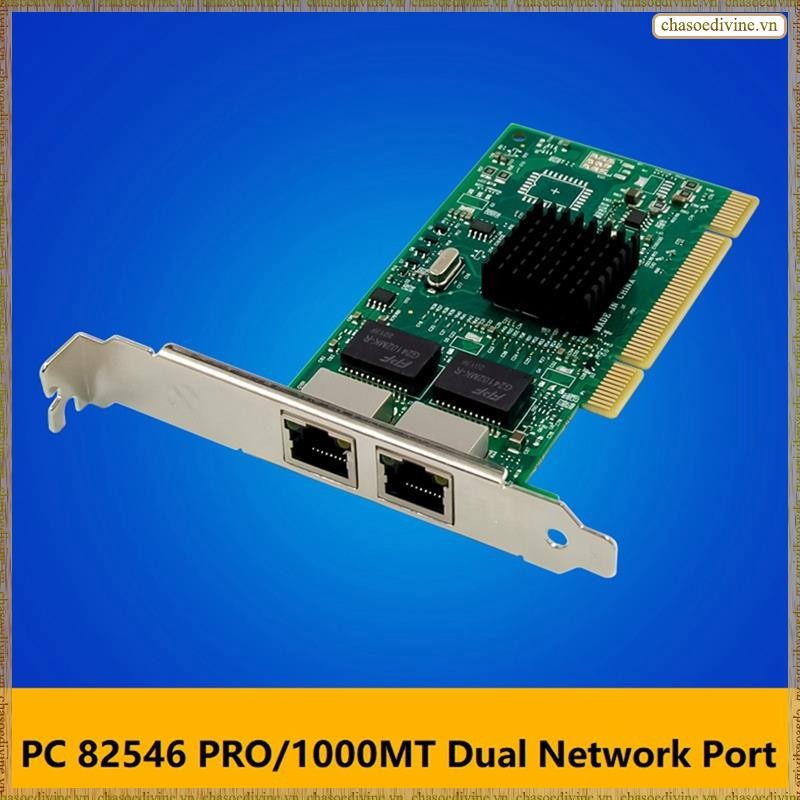 [K O G X] Card mạng PCI ST7250 Card mạng Gigabit cổng kép I82546 Chip Máy chủ để bàn Hỗ trợ Wake Up LAN