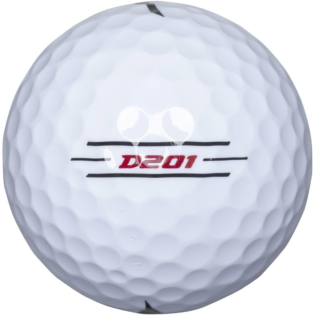 Bóng Golf MIZUNO D201 – 2 Lớp, Cảm Giác Mềm, Đánh Xa – 1 Hộp (12 Quả) – Trắng
