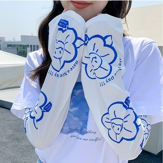 Tay áo chống nắng mùa hè cho nữ, Ice Silk, Mỏng, Chống tia cực tím, Đa năng, Thời trang, Cảm giác cao cấp, Đơn giản, thoáng khí, Cảm giác mát mẻ, Găng tay chống nắng