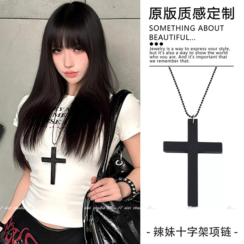 [Jewbeauty] Vòng cổ mặt dây chuyền chéo thời trang retro đơn giản xương đòn phụ kiện khí chất cá tính