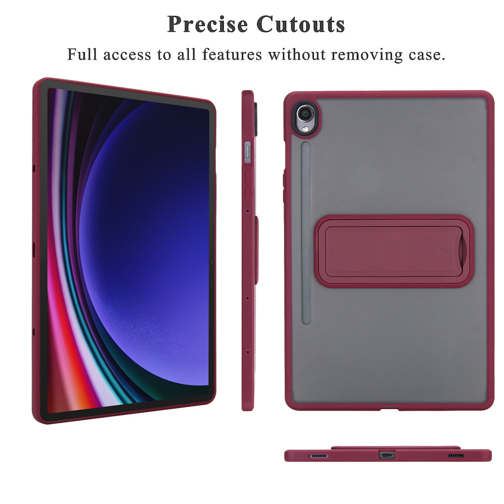 Vỏ máy tính bảng bảo vệ toàn thân cho Samsung tab S9 X710 S9 FE X510 11inch S10 FE 5G 2025 10.9inch X520 X526B Vỏ chống sốc mờ