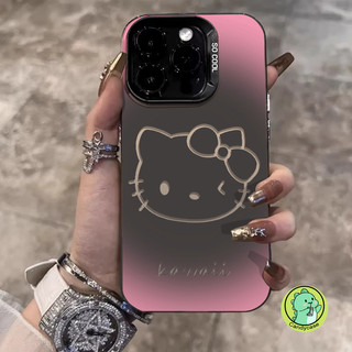 Vỏ Bạc Rỗng Cho OPPO Reno 13F 13 12 Pro 12F 11F 11 10 Pro Plus 9 8 8T 8Z 7Z 7 Pro Lite 5G 4G Ốp Lưng Sang Trọng Hoạt Hình Dễ Thương Mèo Kitty Cứng Chống Rơi Vỏ Điện Thoại