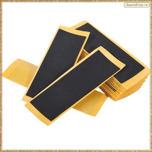 20 Cái / lốc Đen Fingerboard Deck Uncut Tape Sticker Đen Foam Grip Tape Sticker 38mmx110mm