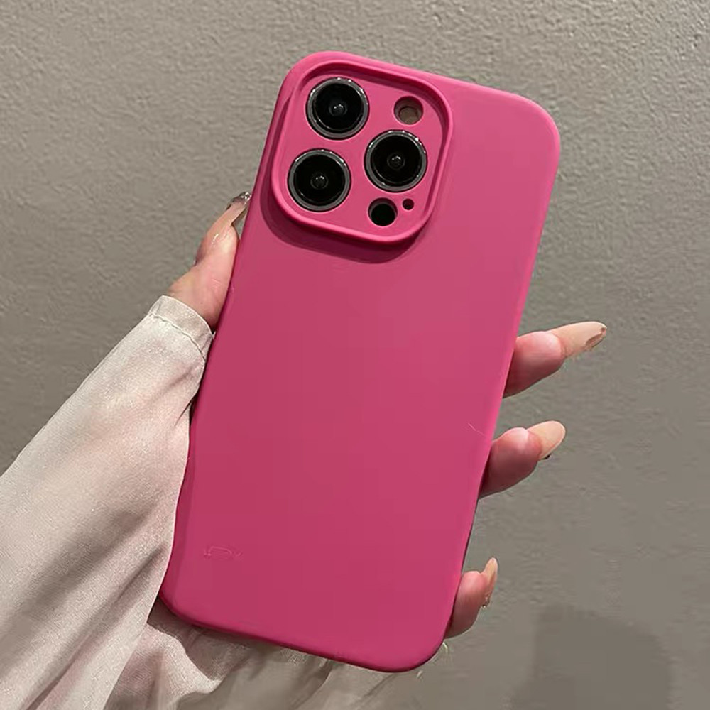 Pitaya Liquid Silicone Bảo Vệ Ống Kính Chính Xác Ốp Điện Thoại Cho iPhone 17 Pro Max 16 Plus 15 14 13 12 Vỏ Bảo Vệ Chống Sốc