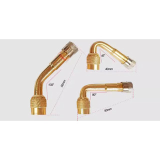 Đầu nối dài van bơm hơi 45/90/135 độ tiện dụng cho xe hơi, xe máy SUNND