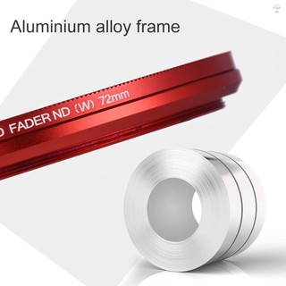 Hilivn) FOTGA 72mm Slim ND Fader Bộ lọc biến thiên Mật độ trung tính ND2 đến ND400 Màu đỏ thay thế cho máy ảnh DSLR Canon