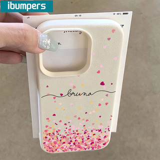 ibumpers Ốp Lưng iPhone Xinh Đơn Giản Mưa Cánh Hoa Hình Trái Tim Họa Tiết Da Ốp Điện Thoại Dày Dặn Silicon Mềm Chống Sốc Chống Bẩn Cho Iphone 16 15 14 12 13 11 Pro Max IP 7 8 Plus X XS XR
