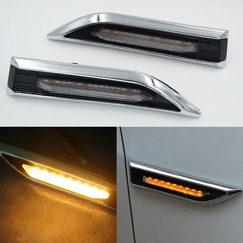 2 Chiếc Đèn Led Bên Xe Ô Tô Đèn Bật Đèn Tín Hiệu Cho Cruze 2009-2015 (Phát Sáng Vàng)
