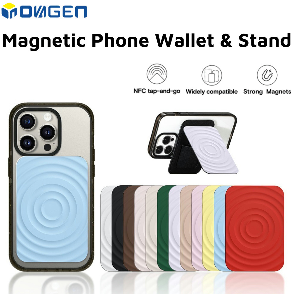 Ví & Giá đỡ điện thoại từ tính INOVAGEN, Túi đựng thẻ hỗ trợ NFC, Xoay dễ dàng, Giá đỡ điện thoại để bàn