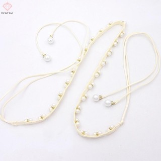 Thắt lưng ngọc trai nữ kim loại, dây xích mỏng trang trí, phụ kiện váy mới