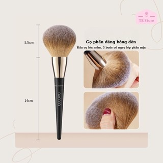 Cọ phấn phủ Gecomo cao cấp sợi sinh học G1122 dành cho phấn phủ, phấn kiềm dầu, baking