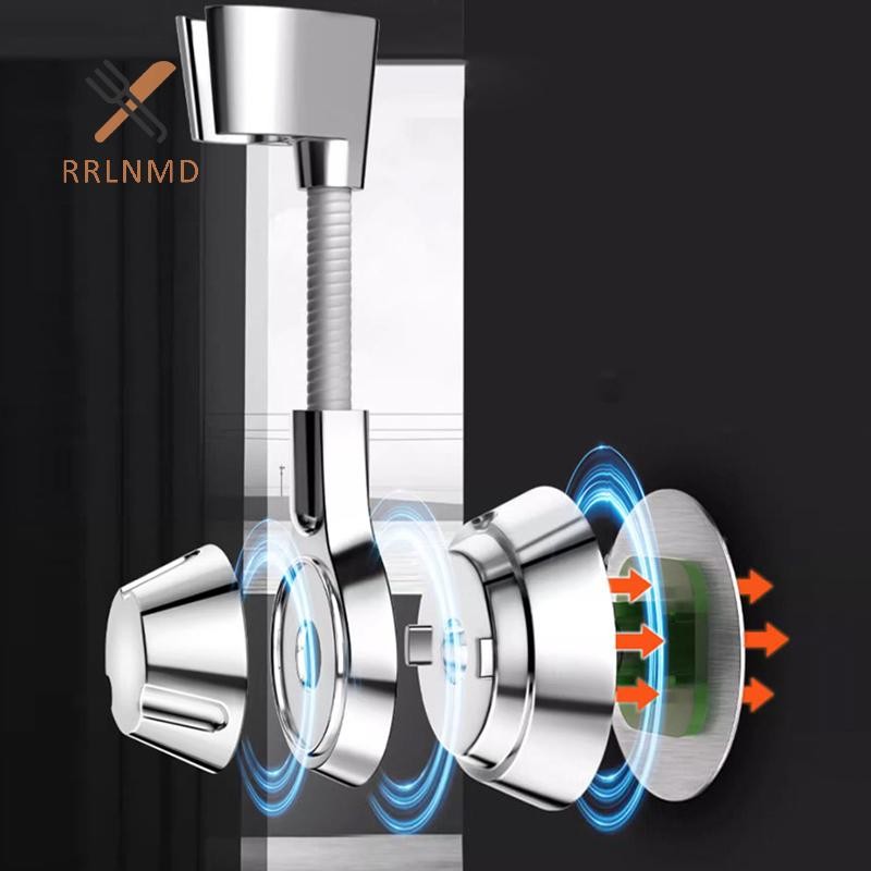 Rrlnmd Hút Cốc Tắm Có Thể Điều Chỉnh Đầu Tắm Giá Đỡ Vòi Phun Cầm Tay Giá Đỡ Đục Lỗ Nhiều Góc Xoay Vòi Hoa Sen MỚI