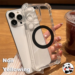 Vỏ Từ Tính Cho Infinix Note 40 Pro Plus 30 Hot 50 40 40i 30i 20 20i 20s 12i 12 Play 9 Pro 11 11s 10s 10T 10 8 Lite Vỏ Sạc Không Dây Trong Suốt Bốn Góc Vỏ Điện Thoại Mềm