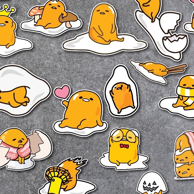 50 Nhãn Dán GUDETAMA chống nước sticker dán laptop, điện thoại, đàn guitar, mũ bảo hiểm, vali